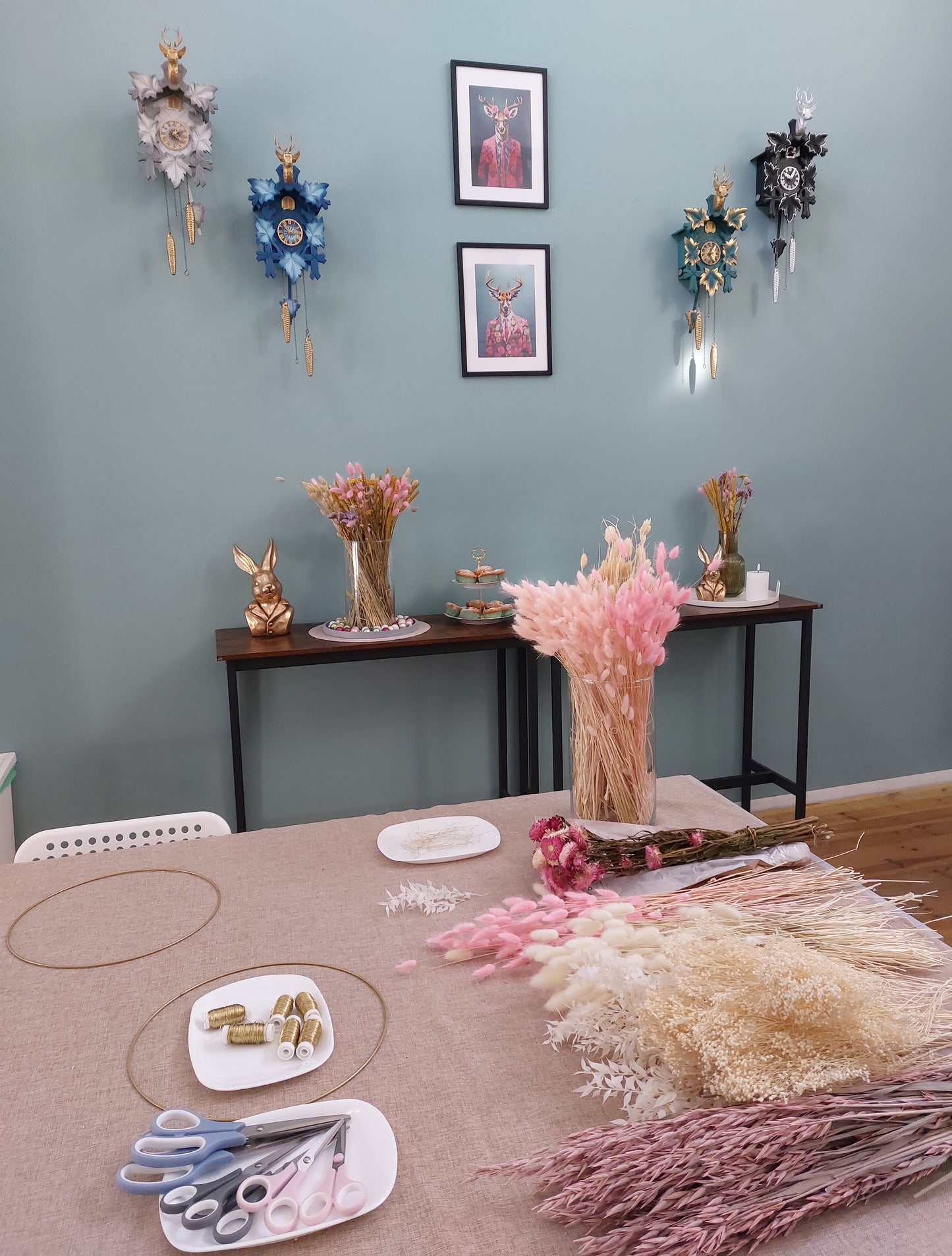 Flower-Loop aus Trockenblumen binden am 25.10.2025 um 19.00 Uhr - ca. 21.00 Uhr